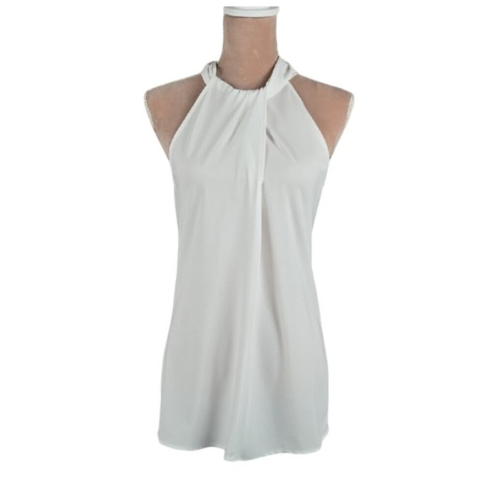 Nara Camicie Sleeveless White blouse size small